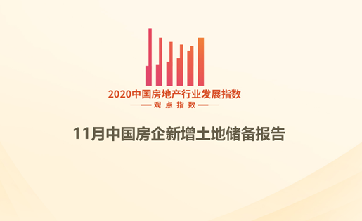 1-11月中国房企新增土地储备报告