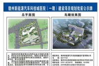赣州新能源汽车科技城医院（一期）项目规划图出炉