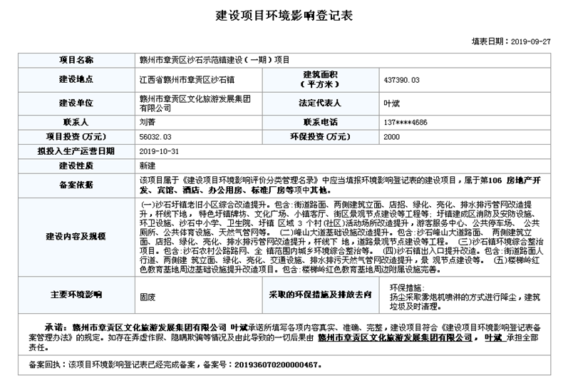 章贡区沙石示范镇一期项目最新动态！