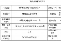 碧桂园玺台16#楼预售许可公示