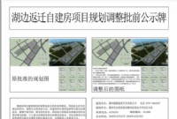 湖边镇返迁自建房项目规划调整批前公示