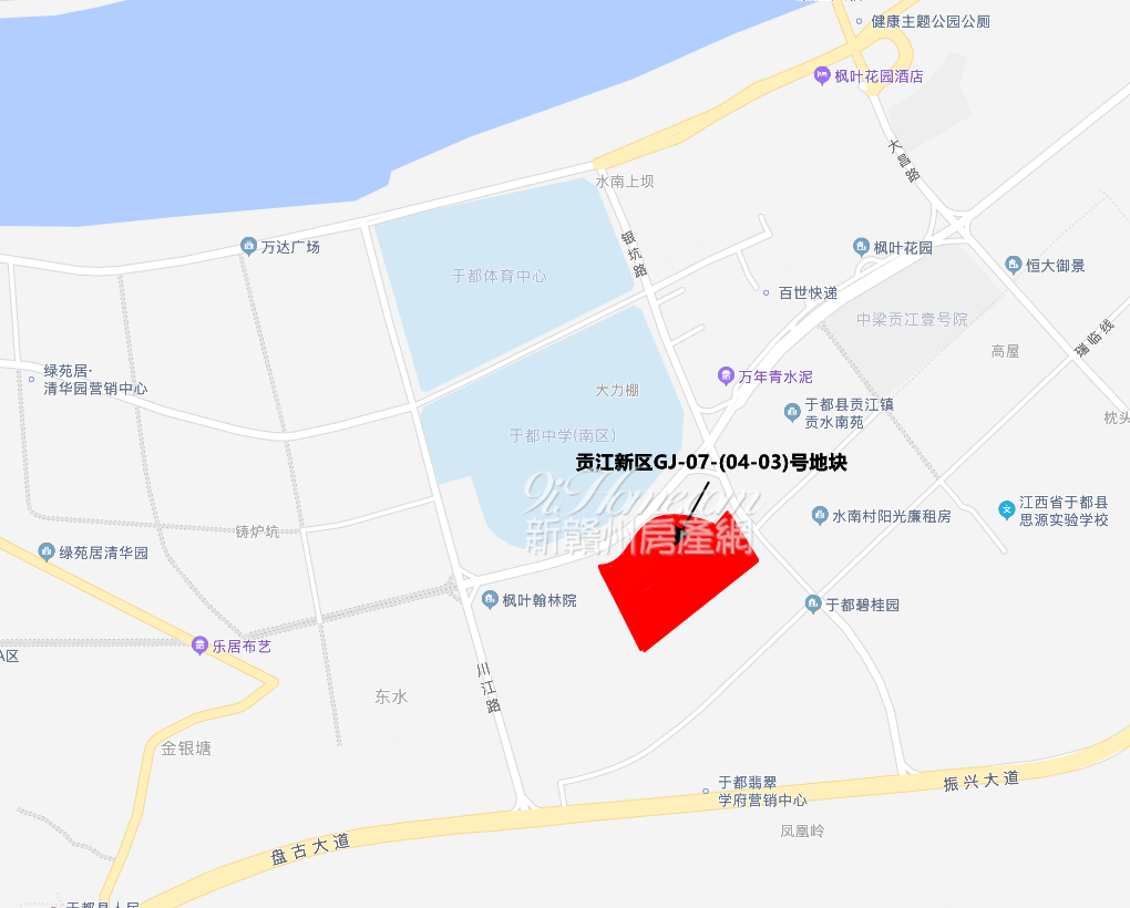 于都县振邦产业总价约7572万元竞得于都县贡江新区1宗商业用地