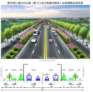 赣州蓉江新区佳辰路建设工程项目规划批前公示