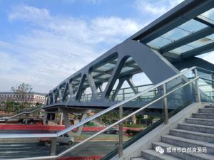 赣州中心城区首个“带电梯人行天桥”项目建成
