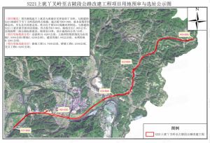 S221上犹丫叉岭至古陂段公路改建工程项目用地预审与选址批前公示