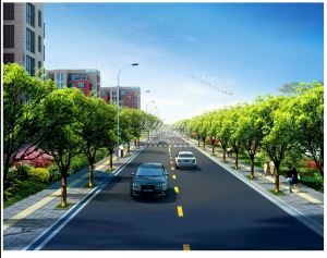 赣州新能源科技城唐章路（谷山路-唐龙大道）工程规划批前公示牌