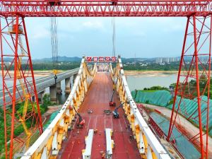 赣州：国内首个全K型桁架结构大桥最新进度！
