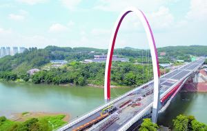 信丰县花园湾大桥预计8月底竣工通车