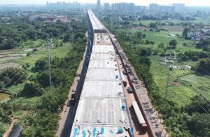 赣南大道快速路四标蓉江段项目预计2023年12月底实现主线通车！