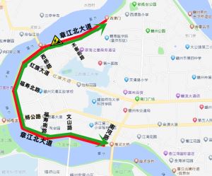 今天起，章江北大道这一路段分阶段半幅封闭施工1个月！