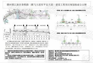 赣州蓉江新区春熙路（腾飞大道至平安大道）建设工程项目规划批前公示