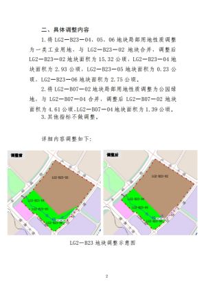 《赣州国际陆港单元控制性详细规划》LG2—B07、B23地块局部规划调整的公示